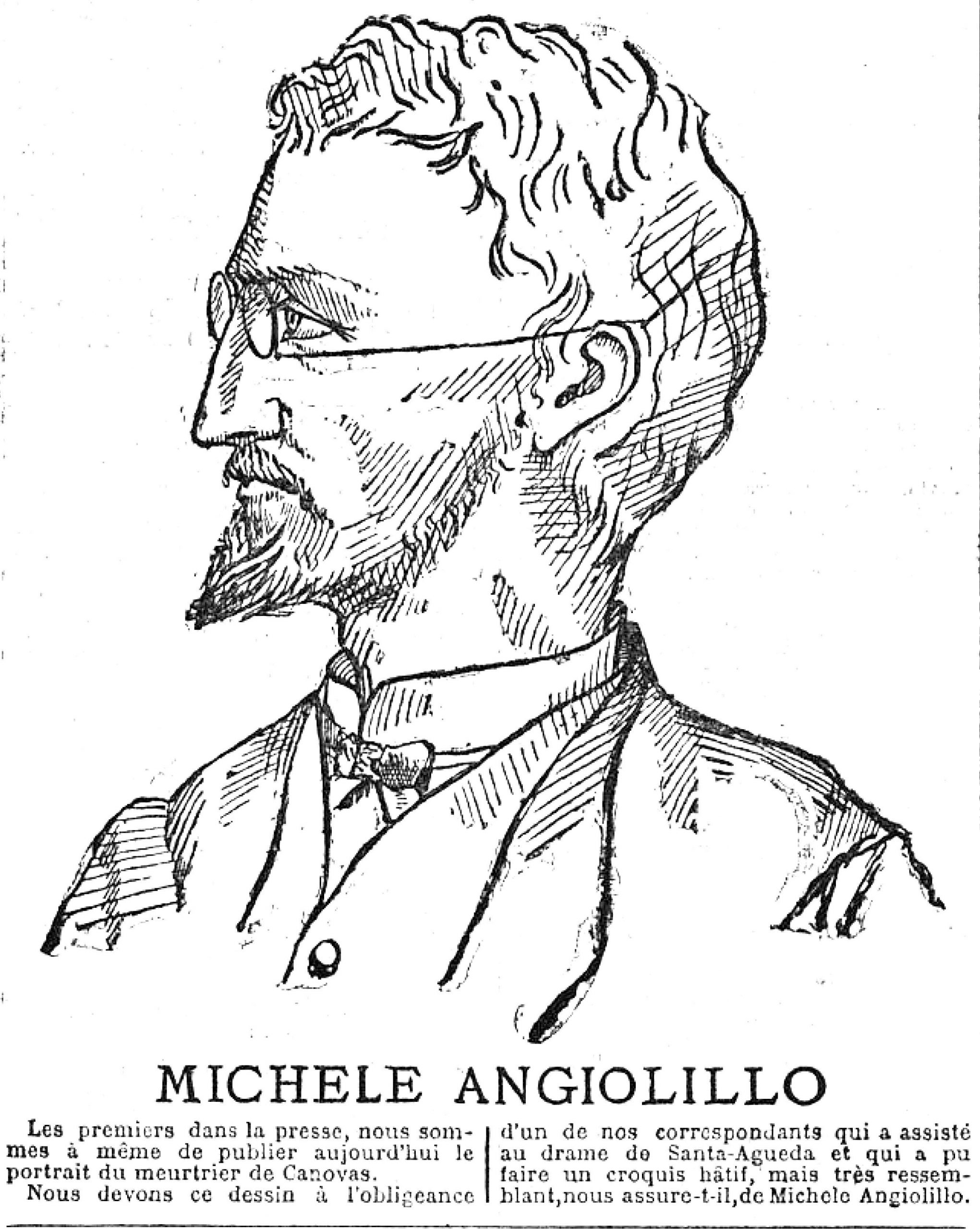 Retrato de Michele Angiolillo 