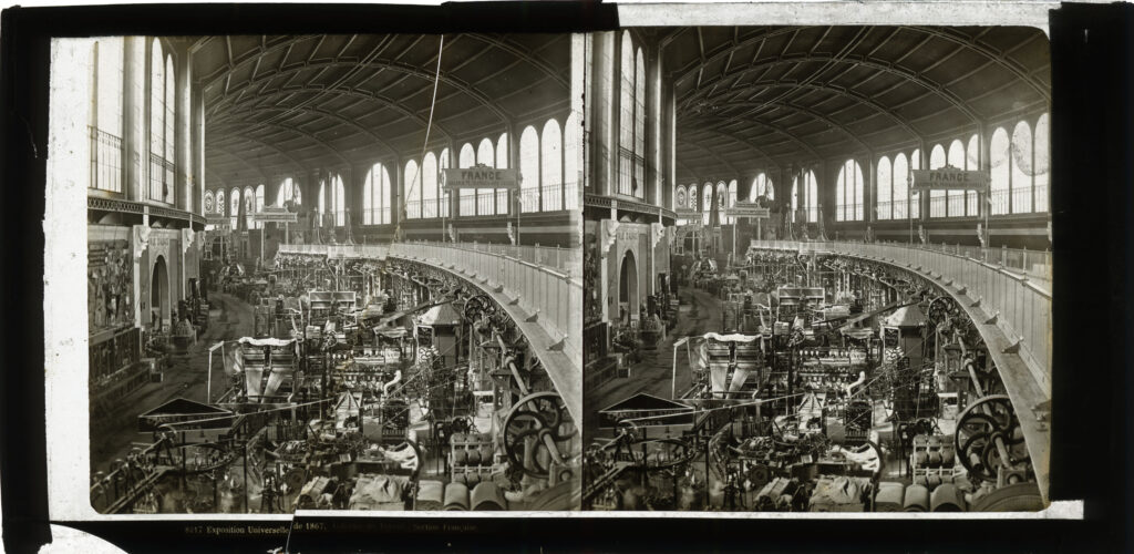 Autor desconocido. Vista parcial del pabellón de Francia en la Exposición Universal de 1867. Fundación FBS